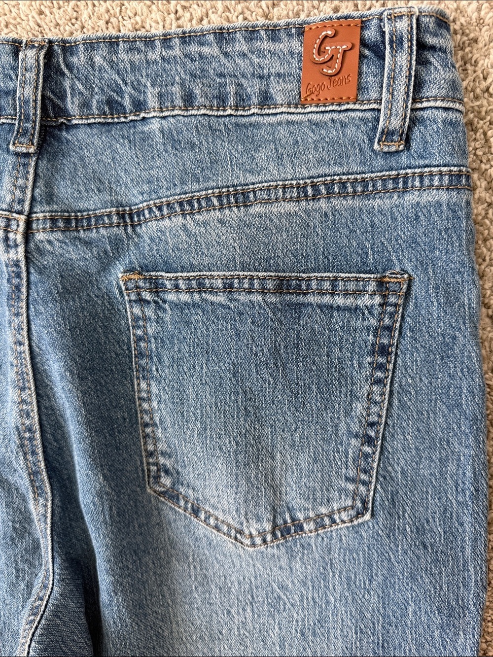 GOGO Women's Blue Wide-Leg Jeans - Picture 6 of 11